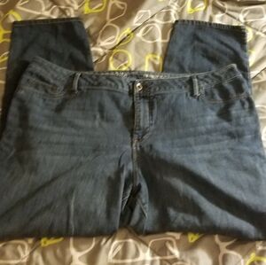 Sonoma Slim Straight Mid Rise 18ws Blue Jeans